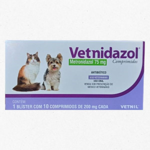 VETNIDAZOL 75MG 10 COMPRIMIDOS