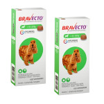 COMBO 2 UNIDADES BRAVECTO ANTIPULGAS E CARRAPATOS CÃES DE 10 A 20 KG - 500 MG