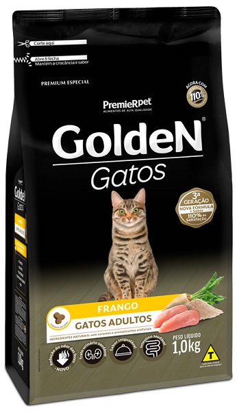 GOLDEN FORMULA GATOS ADULTOS FRANGO 1 KG