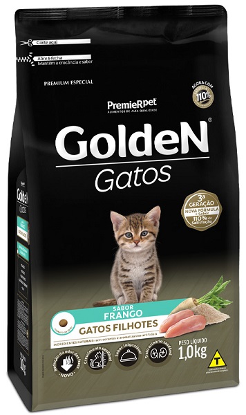 GOLDEN FORMULA GATOS FILHOTES FRANGO 1 KG