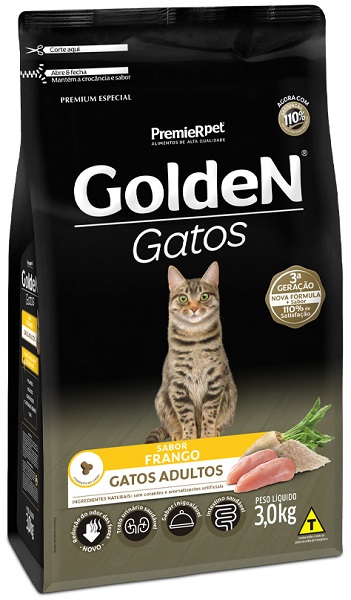 GOLDEN FORMULA GATOS ADULTOS FRANGO 3 KG