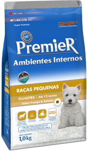 PREMIER AMBIENTES INTERNOS CÃES FILHOTES FRANGO E SALMÃO 1 KG