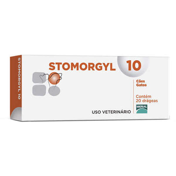 STOMORGYL 10 ANTIBIOTICO CÃES E GATOS 20 COMPRIMIDOS