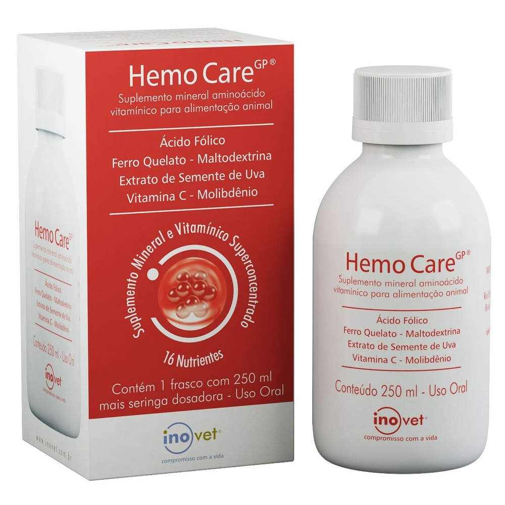 SUPLEMENTO INOVET HEMO CARE GP 250 ML