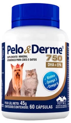 PELO E DERME 750MG 60 COMPRIMIDOS (***)