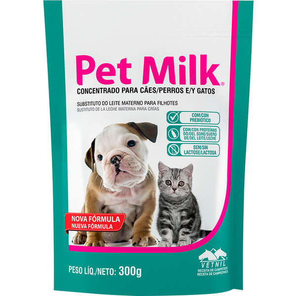 SUPLEMENTO SUBSTITUTO DO LEITE MATERNO VETNIL PET MILK SACHE 300 G (***)