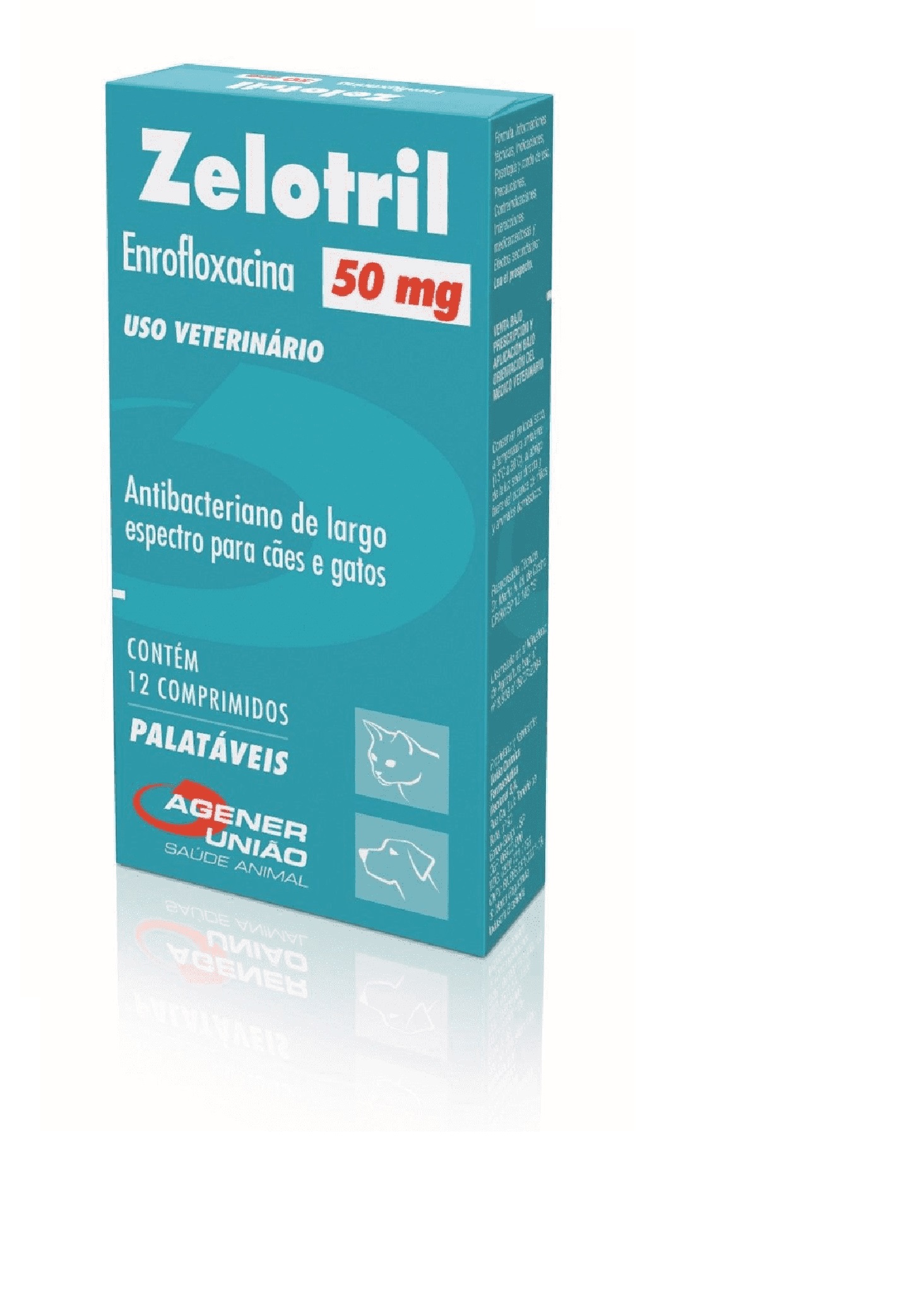 AGENER ANTIBACTERIANO ZELOTRIL 50 MG C/ 12 COMPRIMIDOS