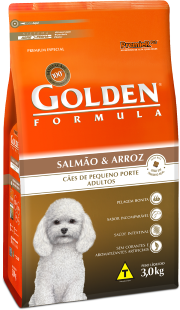 GOLDEN FORMULA CAES ADULTOS MINI BITS SALMAO E ARROZ 3KG