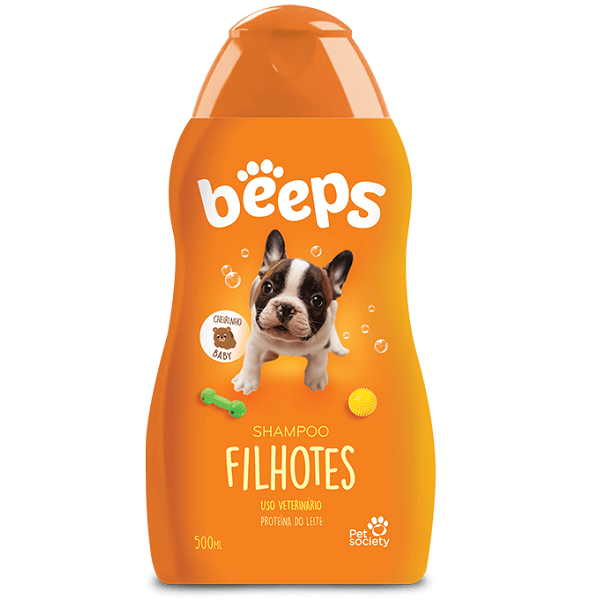 SHAMPOO BEEPS FILHOTES CHEIRINHO BABY E PROTEÍNA DO LEITE 500 ML