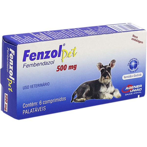 AGENER FENZOL PET ANTIPARASITÁRIO P/ CÃES 500 MG