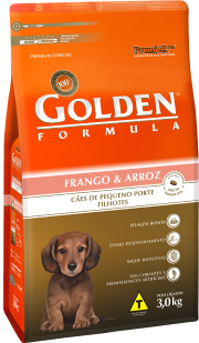 GOLDEN FORMULA CAES FILHOTES MINI BITS FRANGO E ARROZ 3KG