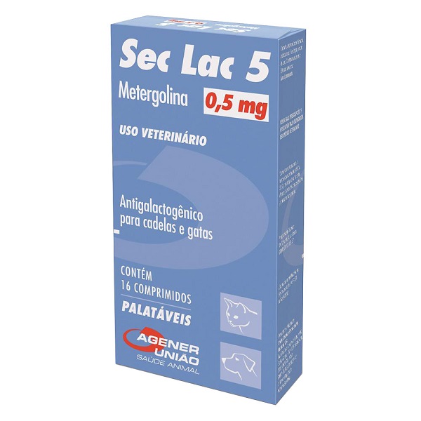 AGENER ANTIGALACTOGÊNICO P/ CADELAS E GATAS SEC LAC 0,5 MG C/ 16 COMPRIMIDOS