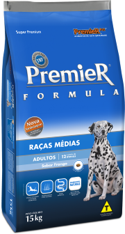 PREMIER FÓRMULA CÃES ADULTOS RAÇAS MÉDIAS FRANGO 15 KG
