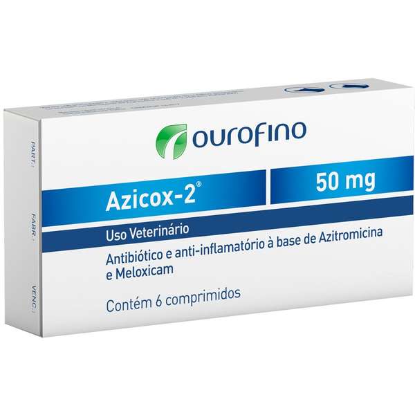 AZICOX 2 ANTIBIOTICO E ANTI-INFLAMATORIO 50 MG C/ 6 COMPRIMIDOS