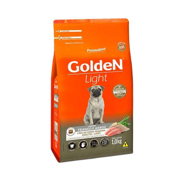 GOLDEN FORMULA CAES ADULTOS MINI BITS FRANGO E ARROZ LIGHT 1KG