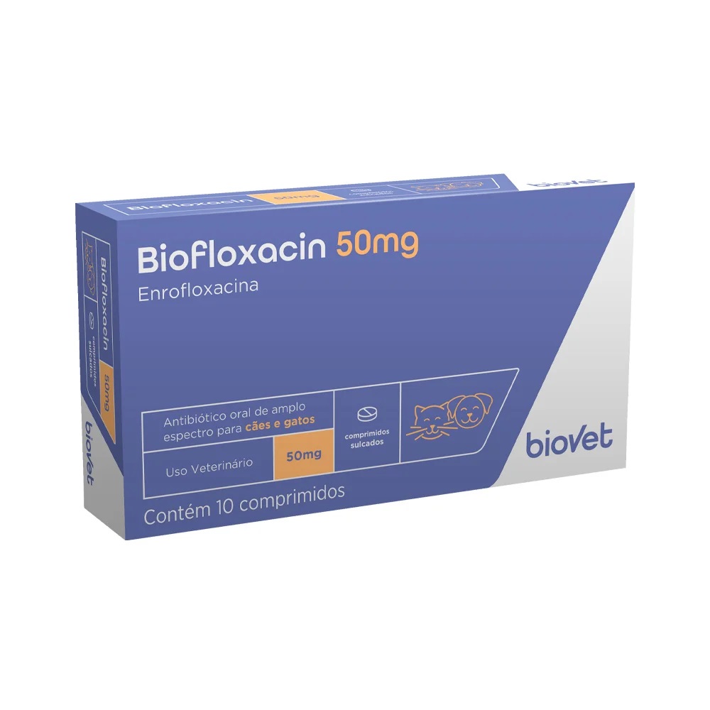 ANTIBIÓTICO BIOVET BIOFLOXACIN 50 MG