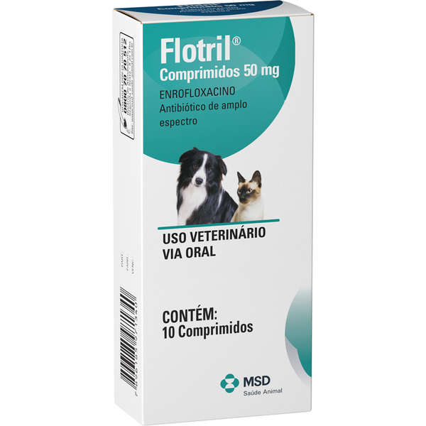 ANTIMICROBIANO MSD FLOTRIL 50 MG C/ 10 COMPRIMIDOS