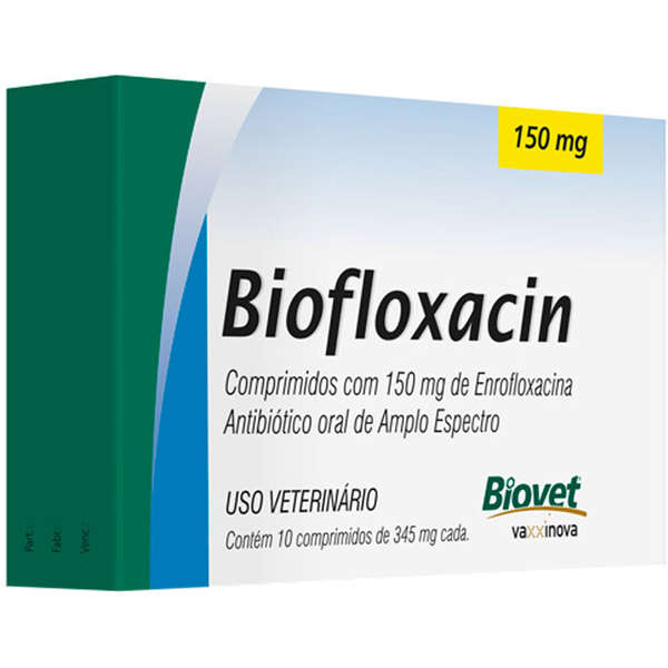 ANTIBIÓTICO BIOVET BIOFLOXACIN 150 MG