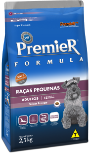 PREMIER FORMULA CÃES ADULTOS RAÇAS PEQUENAS FRANGO 2,5 KG