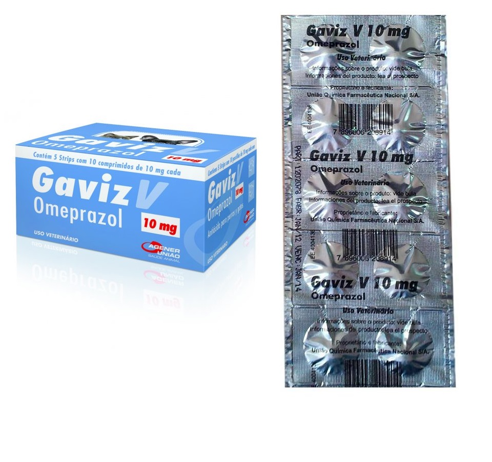 AGENER ANTIACIDO GAVIZ V OMEPRAZOL 10 MG PARA CAES C/10 COMPRIMIDOS (C-5)