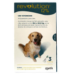 ANTIPARASITÁRIO ZOETIS REVOLUTION 12% / 2 ML / 240 MG PARA CÃES DE 20 A 40 KG C/ 3 PIPETAS