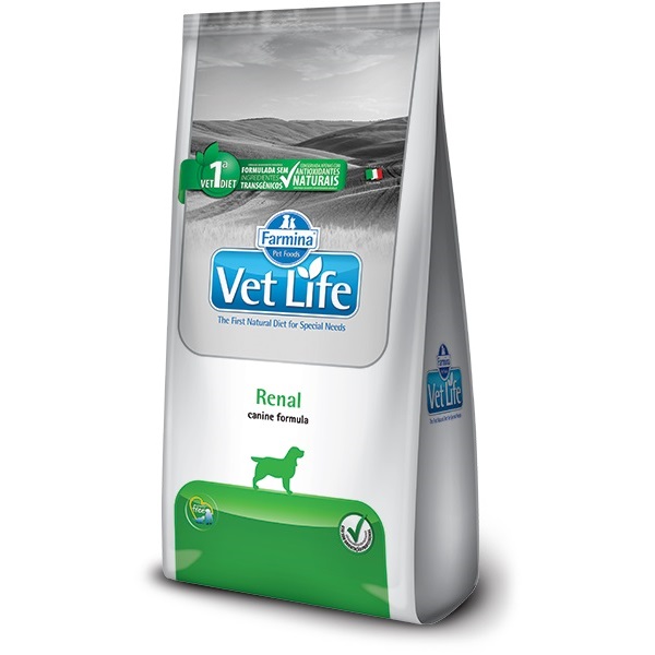 VET LIFE NATURAL CANINE RENAL P/ CÃES ADULTOS 2 KG