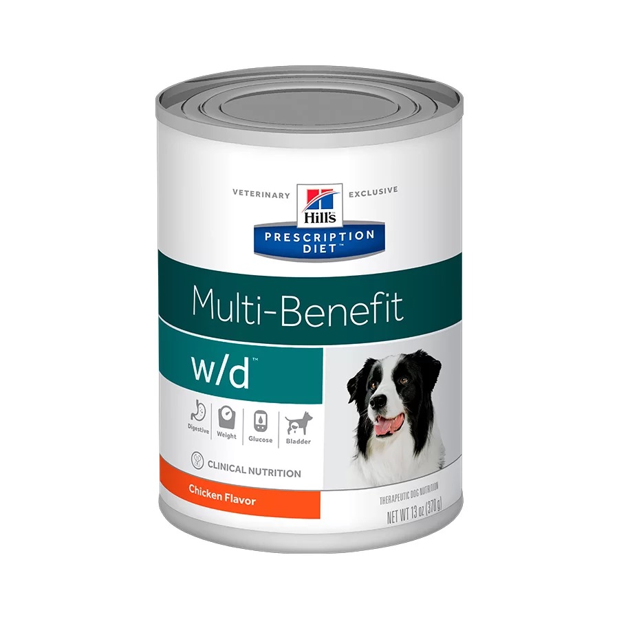 HILLS PRESCRIPTION DIET W/D MULTI-BENEFIT P/ CÃES ADULTOS 370 G