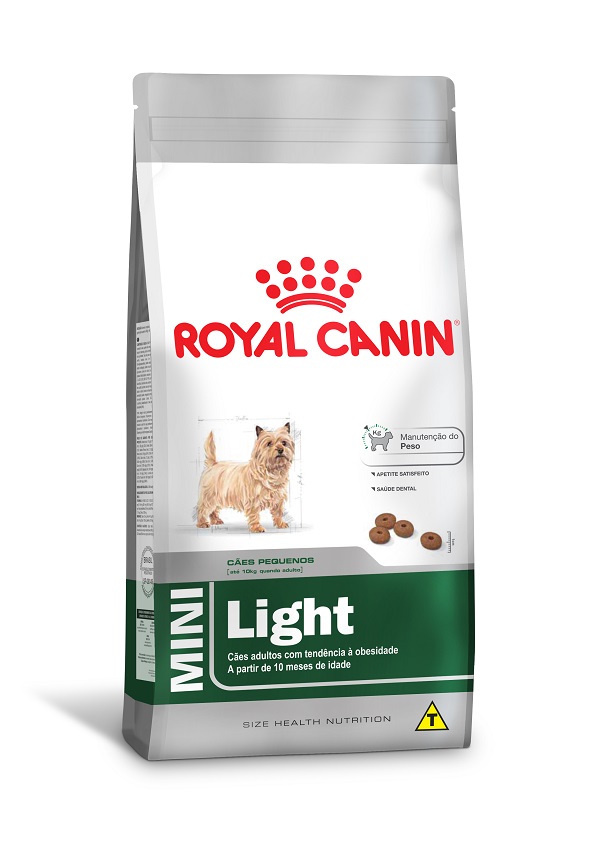 ROYAL CANIN MINI LIGHT CAES ADULTO RAÇAS PEQUENAS 7,5KG (***)