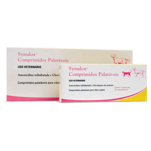 SYNULOX 10 COMPRIMIDOS PALATÁVEIS 250 MG
