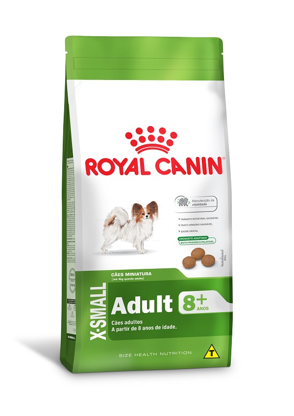 ROYAL CANIN X-SMALL CAES 8+ IDADE RAÇASPEQUENAS 1KG