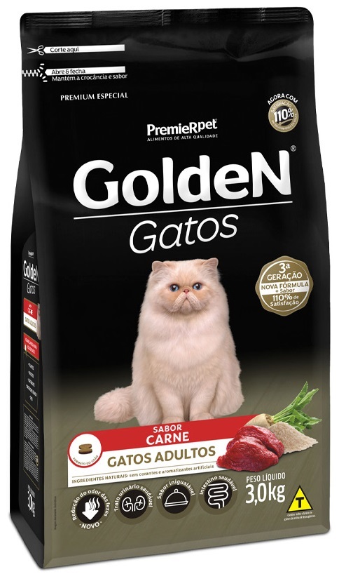 GOLDEN FORMULA GATOS ADULTOS CARNE 3 KG