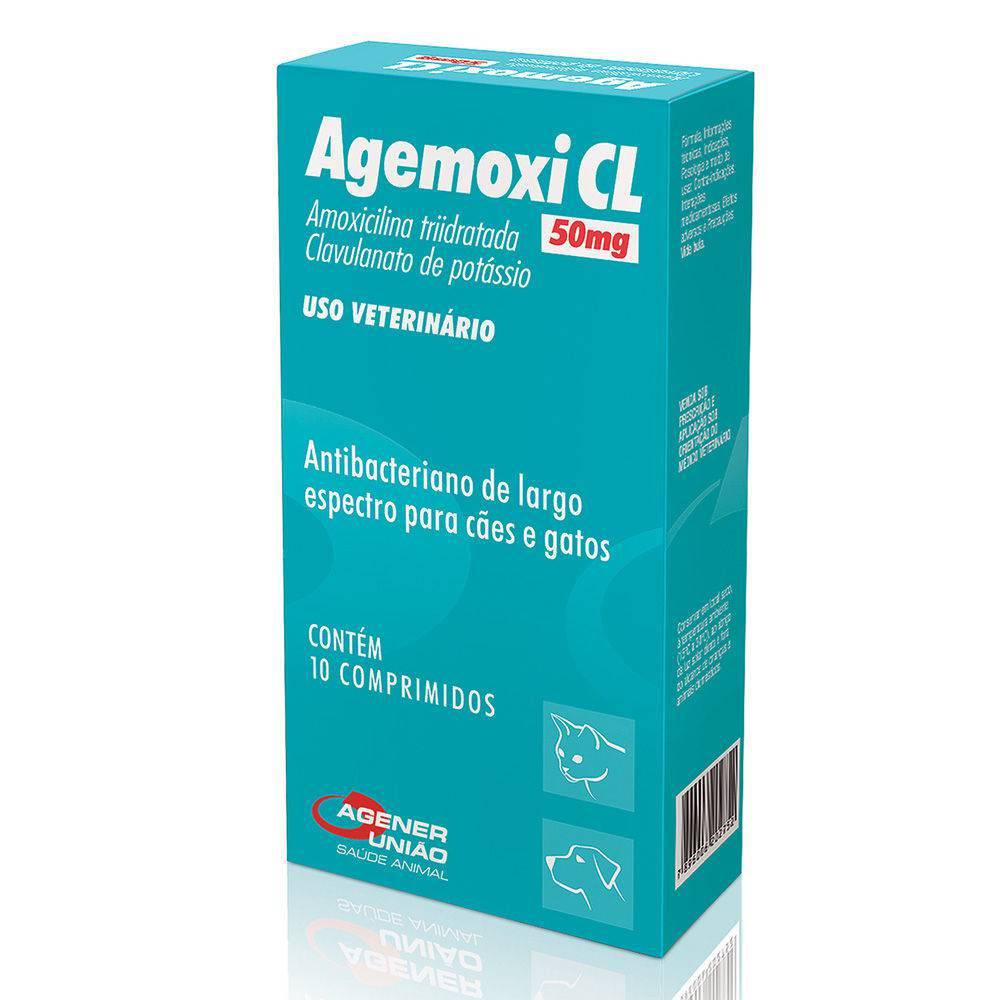 AGENER ANTIBIOTICO AGEMOXI CL 50 MG C/ 10 COMPRIMIDOS