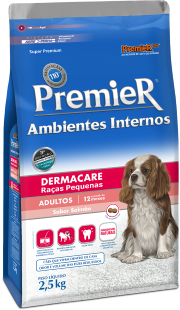 PREMIER AMBIENTES INTERNOS CÃES ADULTOS DERMACARE 2,5 KG