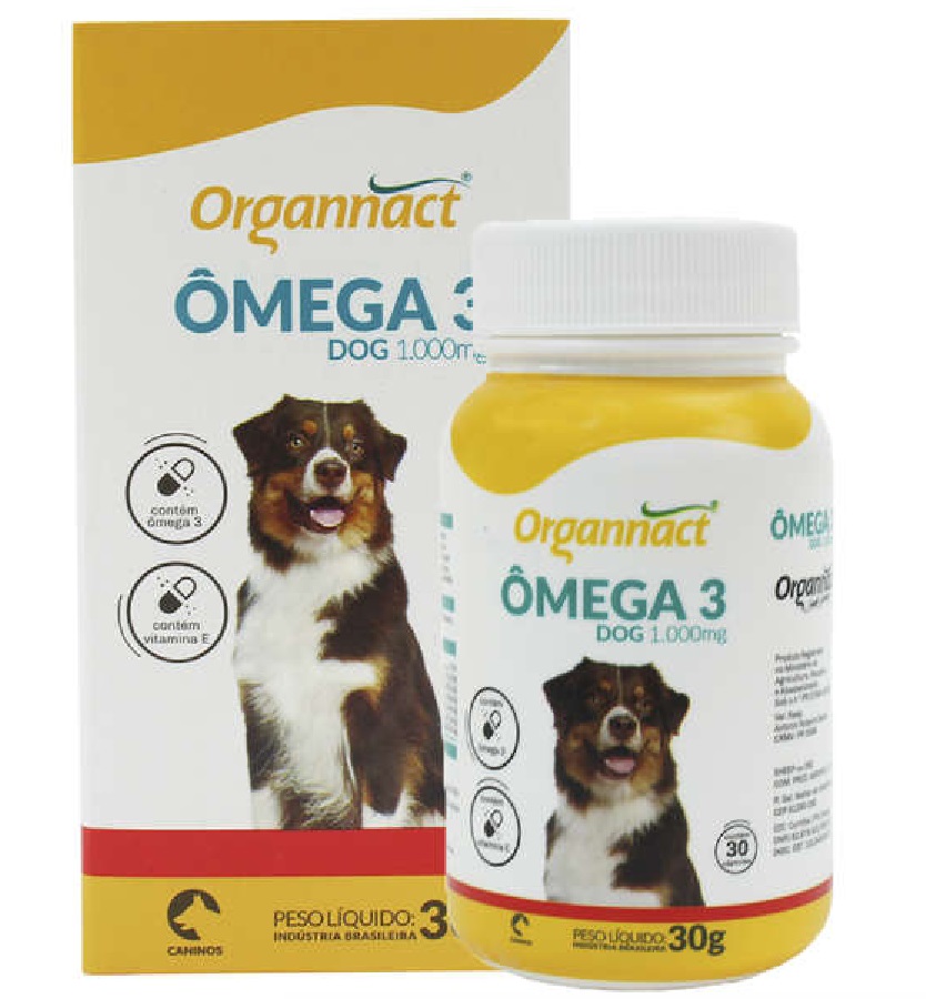 SUPLEMENTO ORGANNACT OMEGA 3 DOG 1000 MG / 30 G