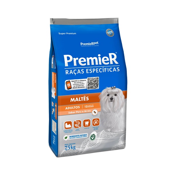PREMIER RAÇAS ESPECIFICAS MALTES ADULTOS 7,5KG