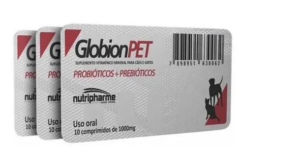 GLOBION PET NUTRIPHARME 1000 MG BLISTER C/ 10 COMPRIMIDOS (D-10)