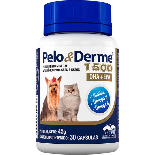 PELO E DERME 1500MG 30 COMPRIMIDOS