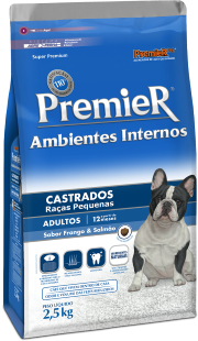 PREMIER AMBIENTES INTERNOS CÃES CASTRADOS ADULTO 2,5 KG