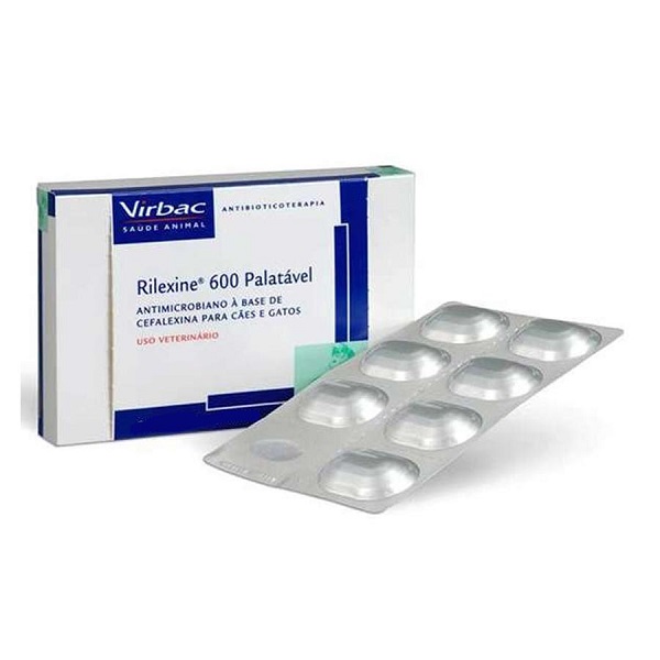 VIRBAC - RILEXINE ANITBIÓTICO PALATÁVEL 600 MG CARTELA C/ 7 COMPRIMIDOS (C-20) (***)