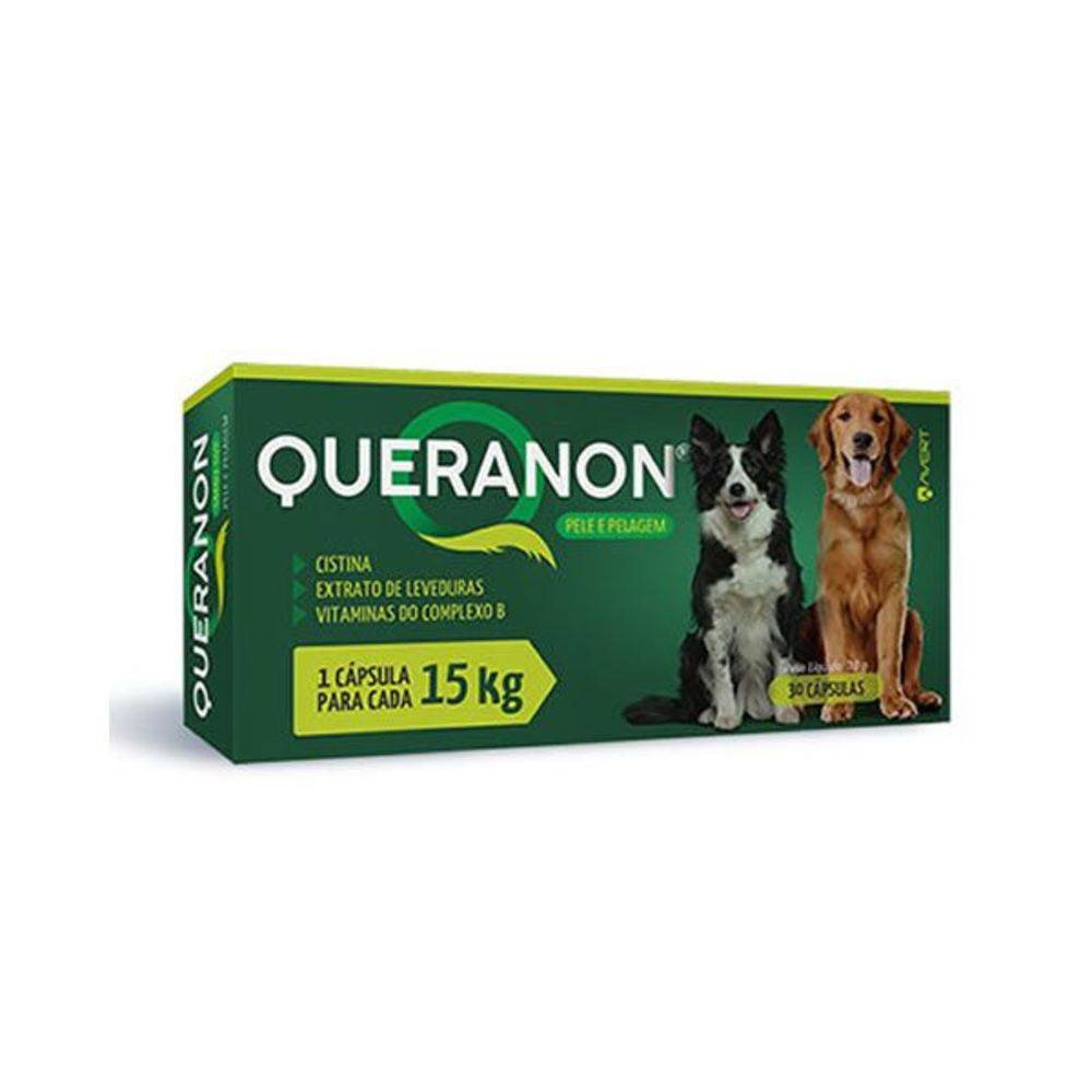 SUPLEMENTO AVERT QUERANON PARA CÃES COM 15 KG / 30 CAPSULAS / 10 G