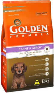 GOLDEN FORMULA CAES FILHOTES MINI BITS CARNE E ARROZ 1 KG