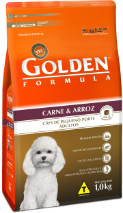 GOLDEN FORMULA CAES ADULTOS MINI BITS CARNE E ARROZ 1KG