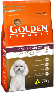 GOLDEN FORMULA CAES ADULTOS MINI BITS CARNE E ARROZ 3KG