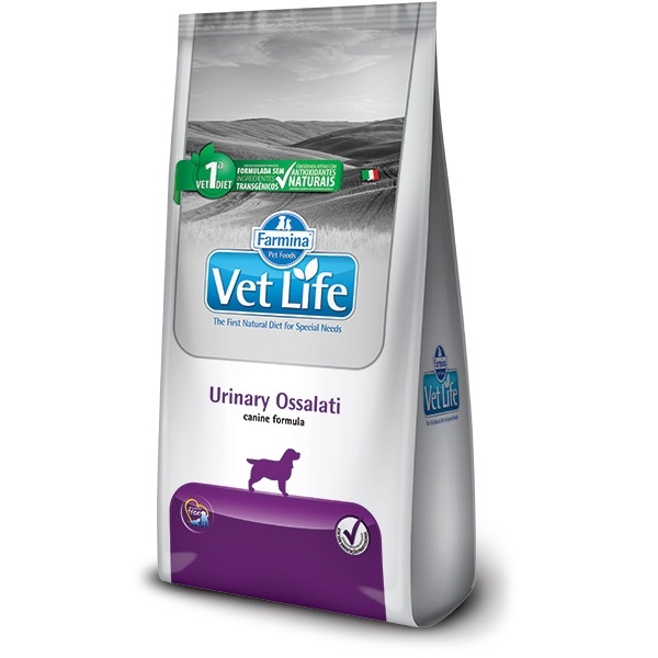 VET LIFE NATURAL CANINE URINARY OSSALATI P/ CÃES ADULTOS 2 KG