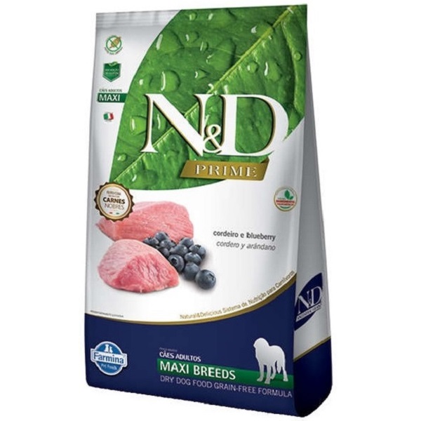 FARMINA - RAÇÃO N&amp;D PRIME CANINE CORDEIRO ADULTO MAXI 10,1 KG