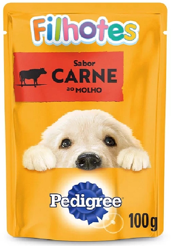 PEDIGREE SACHÊ P/ CÃES FILHOTES CARNE AO MOLHO 100 G