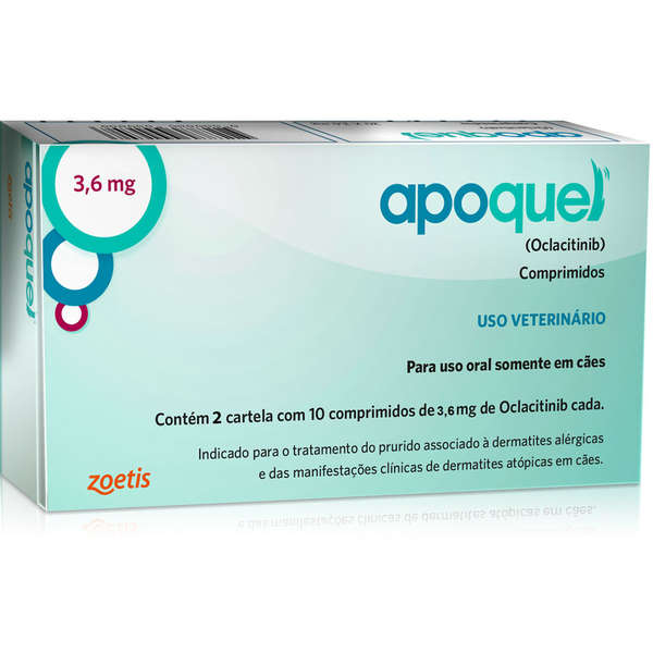 APOQUEL 3,6MG C/ 20 COMPRIMIDOS