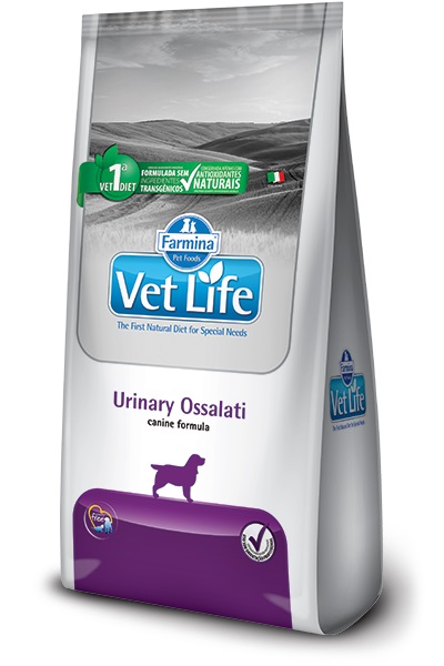 VET LIFE NATURAL CANINE URINARY OSSALATI P/ CÃES ADULTOS 10,1 KG
