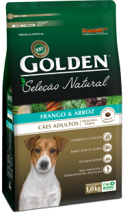 GOLDEN SELEÇAO NATURAL CAES ADULTO MINI BITS 1KG