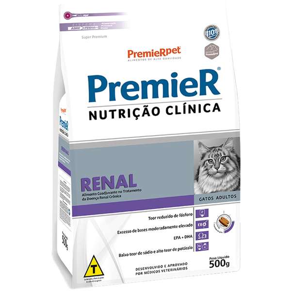 PREMIER NUTRIÇAO CLINICA RENAL GATOS 1,5 KG